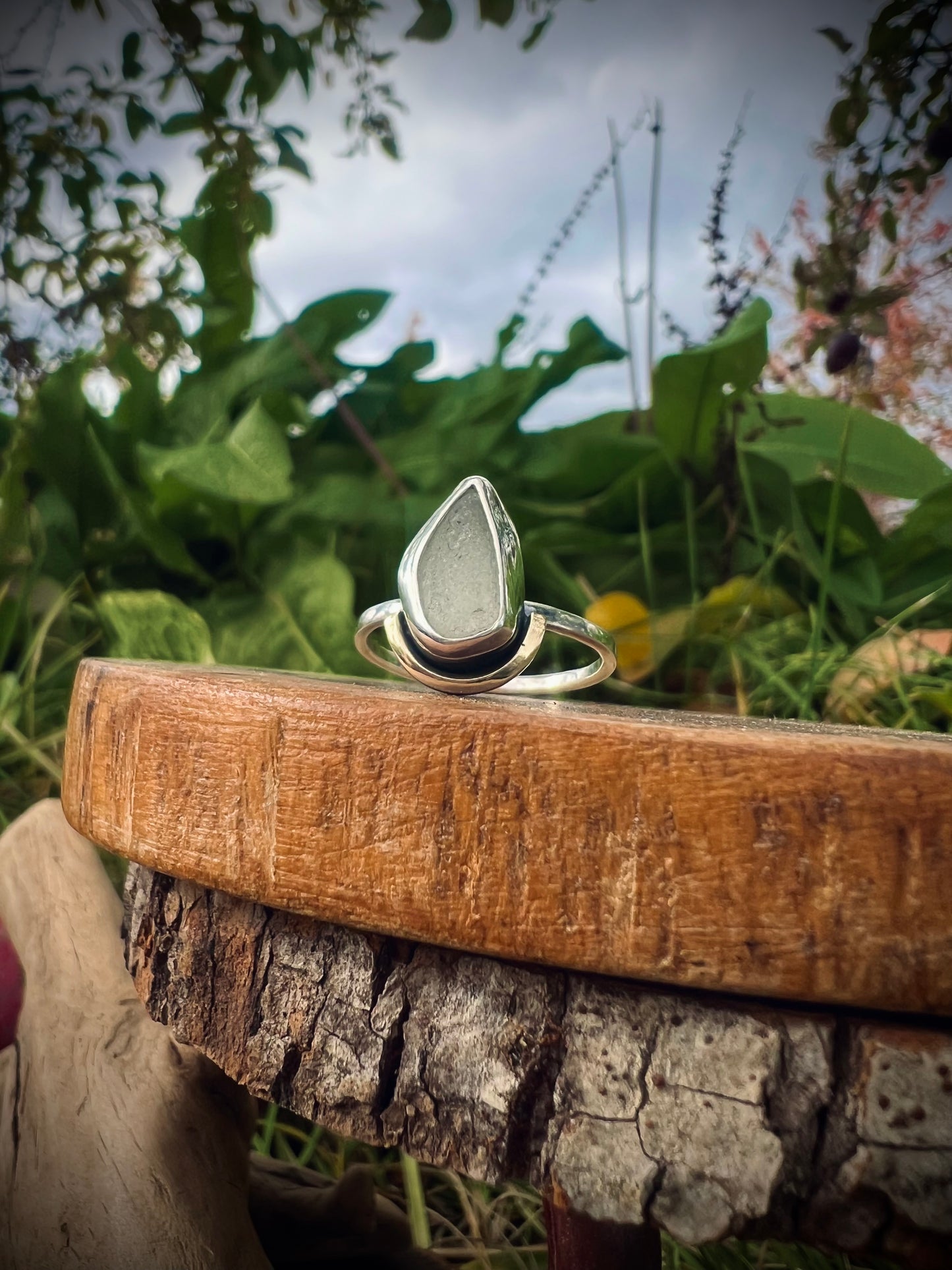 Undertow Seaglass Ring (Foggy Gray)