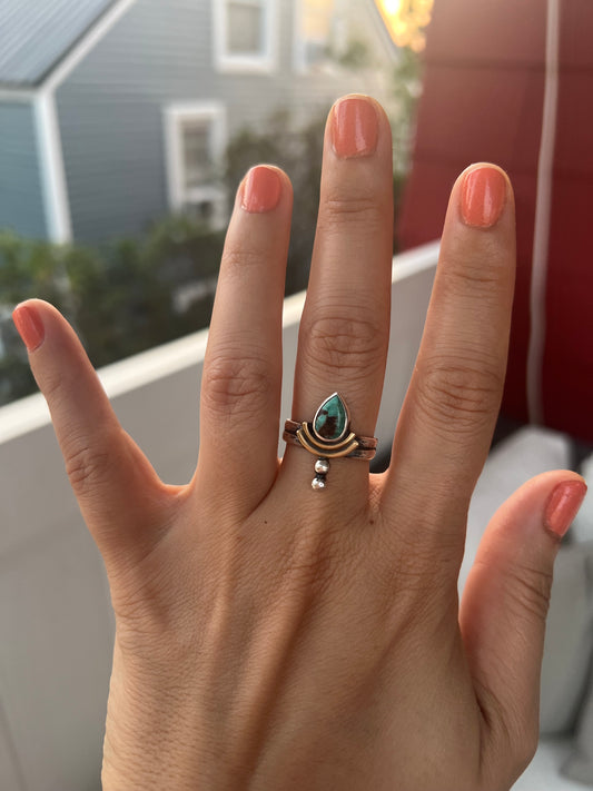 Turquoise Goddess Ring