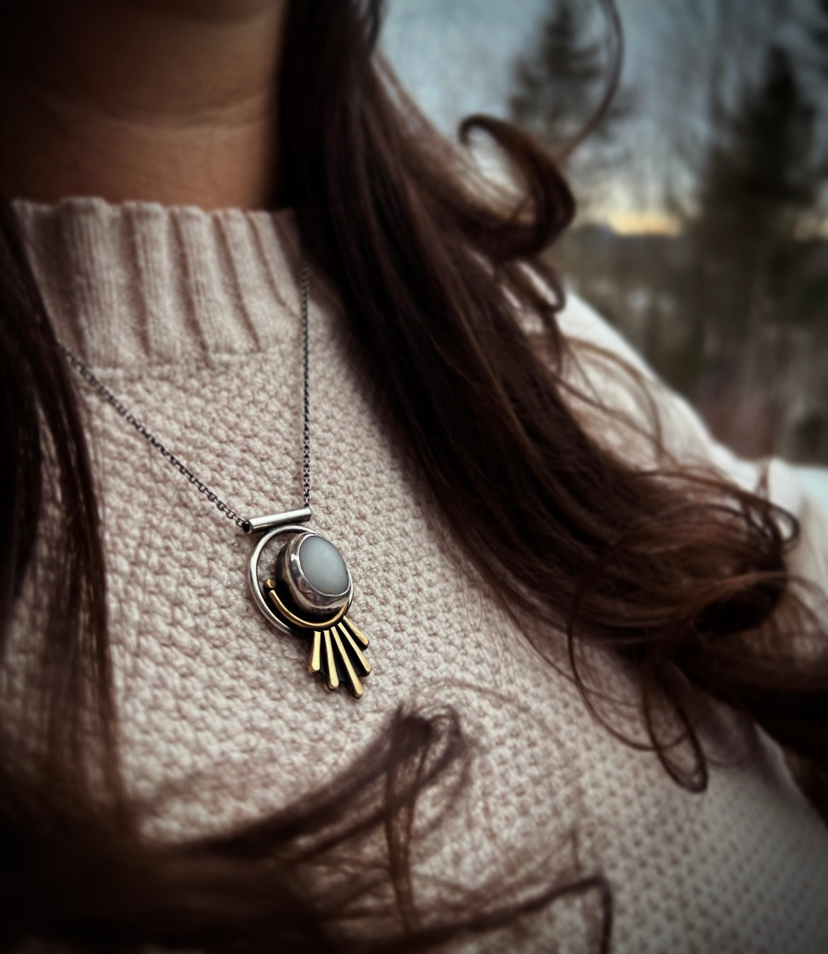 Light Ray Beach Pebble Talisman