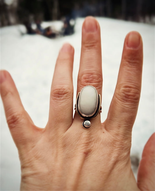 Sea Stone Ring- large